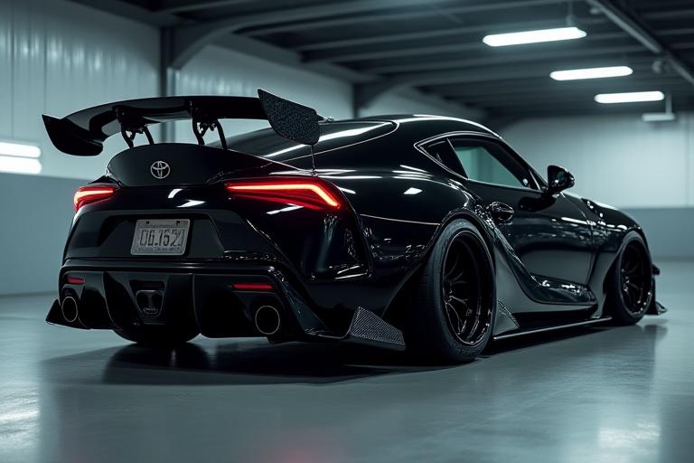 Supra MK4: 空力ボディキット + カスタム排気システム